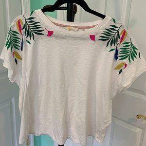 Boden embroidered tee - size 10